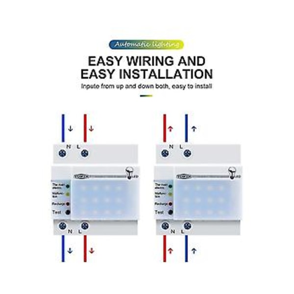 Din Skena Uttag Nödljus Ac220v Led Uppladdningsbart Nödljus Hem Mobil Nödbelysning