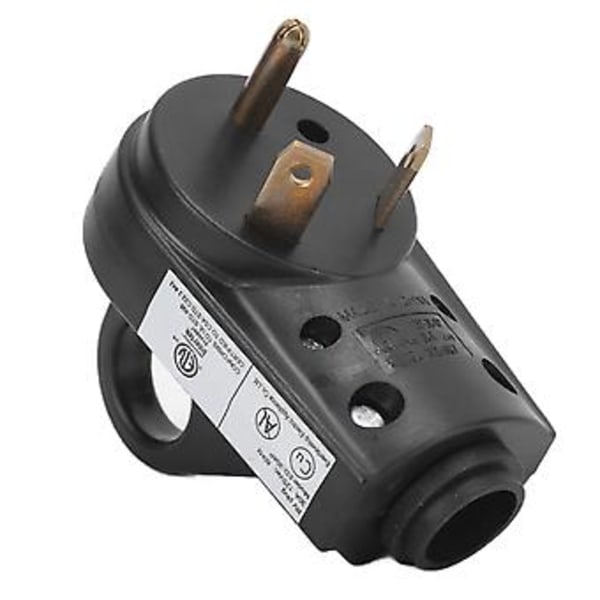 RV Elektrisk Adapter, 30A 125V Hannplugg Hannplugg RV Uttaksplugg Ultimativ Pålitelighet