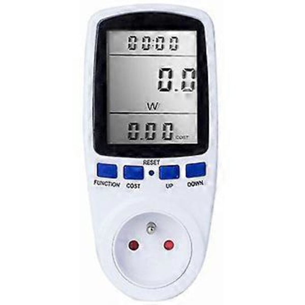 Msbd Digital LCD Energimåler Wattmeter Strømovervågningsenhed Elektricitet Kwh Strømmålingsanalysator (hy)