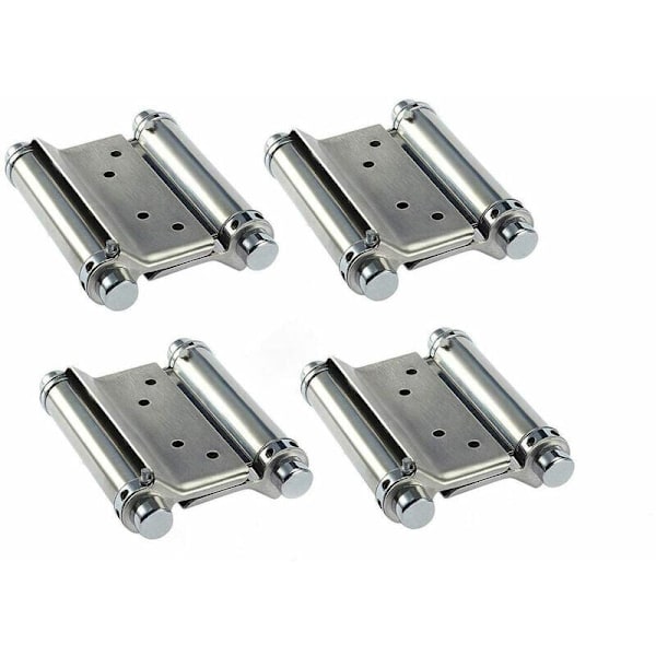 Door Hinges Double Action Stainless Steel Adjustable Door Hinges (4 Pieces 3 Inch)