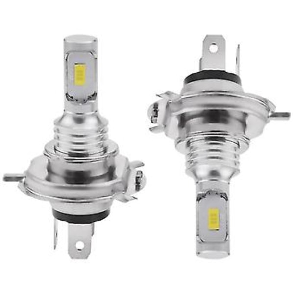2 X H4 9003 Hb2 6000k Super Hvite Csp Led Pære Sett