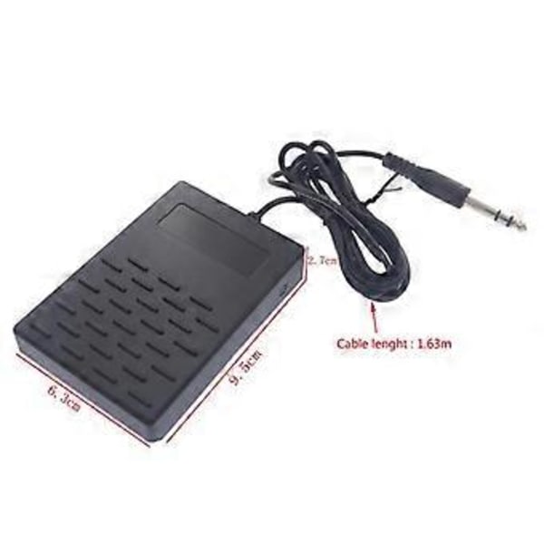 3,5 mm gränssnitt Kompakt Universal Enkelpedal för Piano Elektronisk Keyboard Elektronisk Vikbar Trumdel
