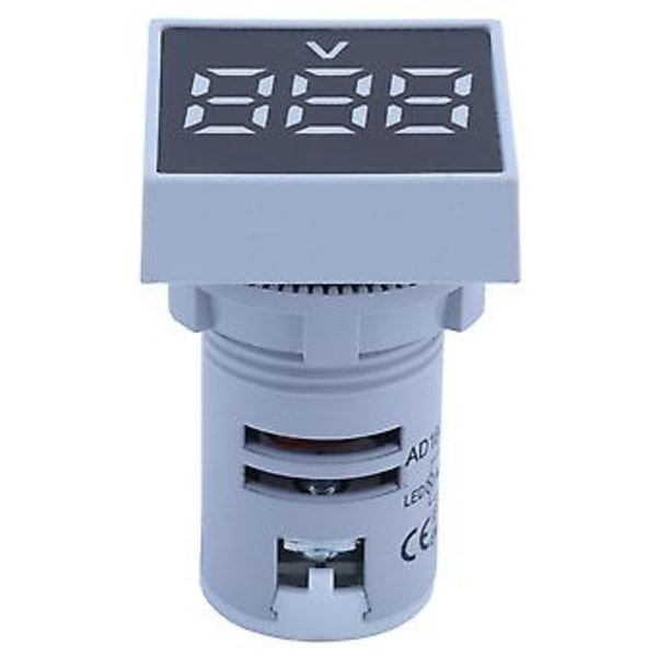 AD16‑22FSV Frostat Panel Digital Spänningssignalindikator Spänningsmätare Indikator 60~500V AC Vit