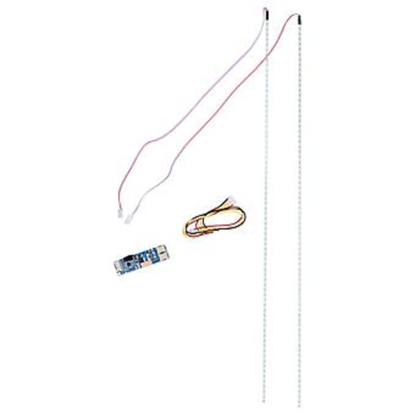 2 stk. LED-baggrundsbelysningsstrips Flydende krystaldisplay Lamperør Lyssæt med driverkorttilslutningsledning