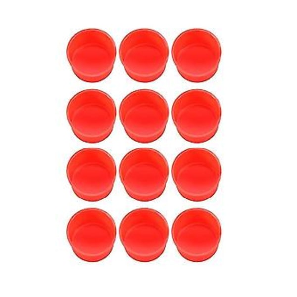 12 stk. Mini Kageforme 4 Tommer Rund Bageform Non-stick Silikone Bageform Bageplade Genanvendelig