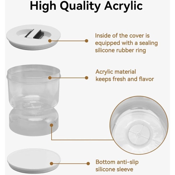 Pickle och olivburk, torr och våt separation lufttät Kimchi burk lufttät Kimchi timglasburk torr och våt dispenser