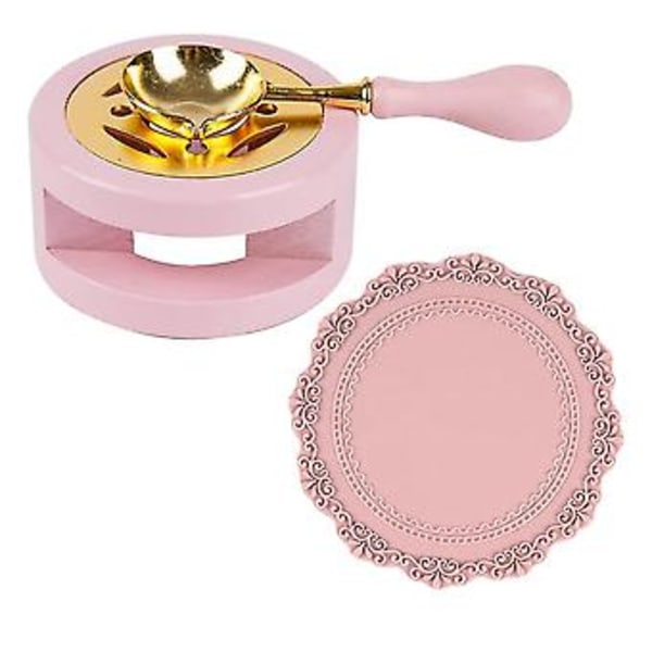 Vax Sigill Kit Vax Sigill Ugn Med Vax Sigill Sked Och Vax Sigill Silikon Pad För Smältning Av Vax Sigill Be