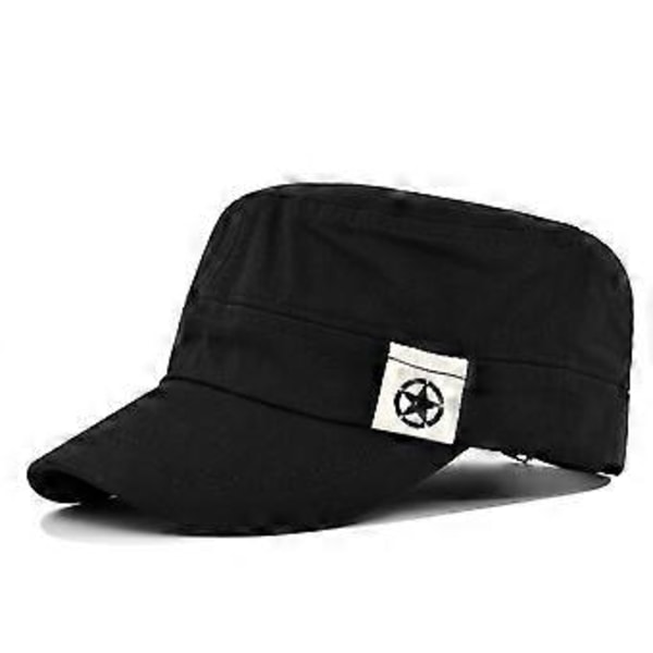 Flad top hat lysplade hat femtakket stjerne buet skygge hat spids skygge hat afslappet solskærm hat