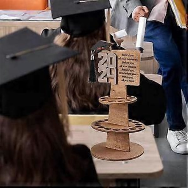 2024 Examenspresent Pengahållare Grattiskortshållare Pengatårta för Examensfest Examenspresent Tårta E