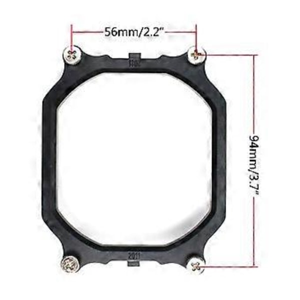 for LGA2011 X79 Brakett CPU Hovedkort Vifte Kjøler Radiator Stent Ramme Base