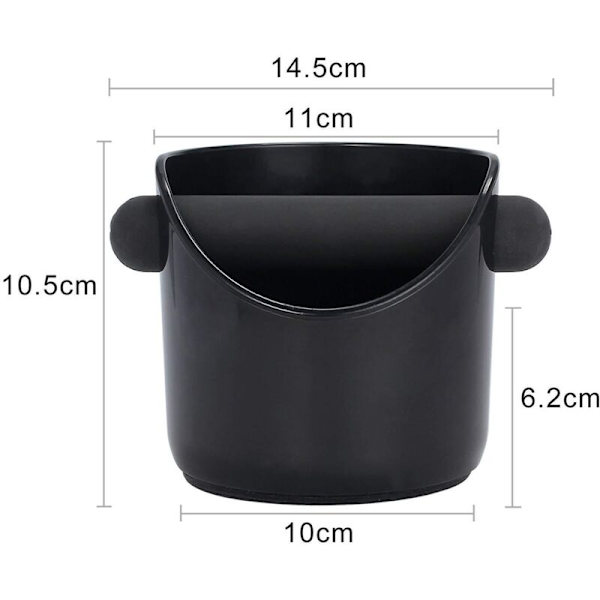 Kaffegrutbeholder, kaffegrutbeholder, kaffegrutbeholder, avfallsbeholder for kaffegrut, avfallsbeholder for pulver, brun kaffeboks