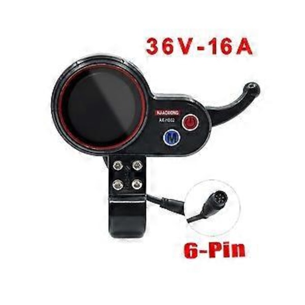-aoxiong Ax-hb02 Elektrisk Scooter Dashboard Meter 36v 48v Justerbar 6pin Til Elektrisk Scooter