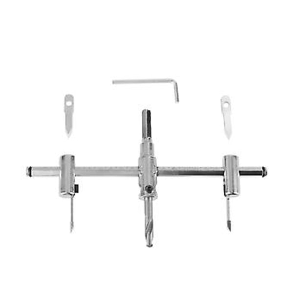 30-200mm Justerbar Silver Cirkel Hålsåg Borr Set DIY Träbearbetningsverktyg
