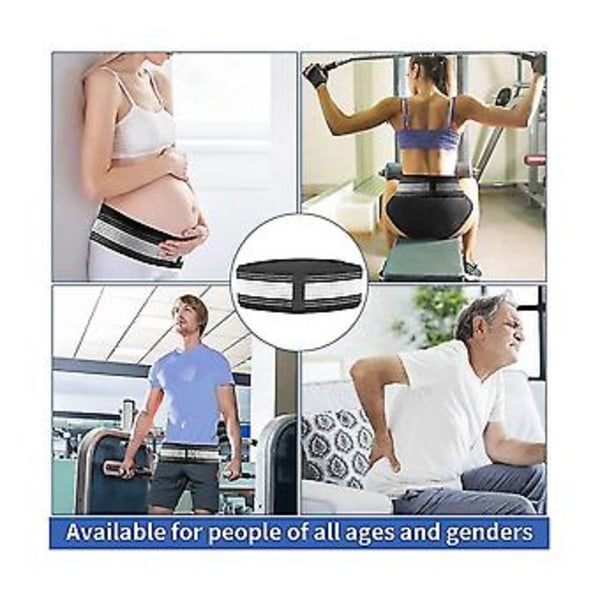Sacroiliac Si-bälte för kvinnor och män, Y för gravida kvinnor/justerbart bäcken S