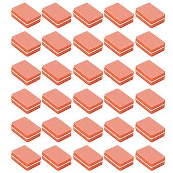 30 st Mini Nagelfil Professionell Portabel Hemmasalong Nagelpolering Slipblock Manikyrverktyg Orange