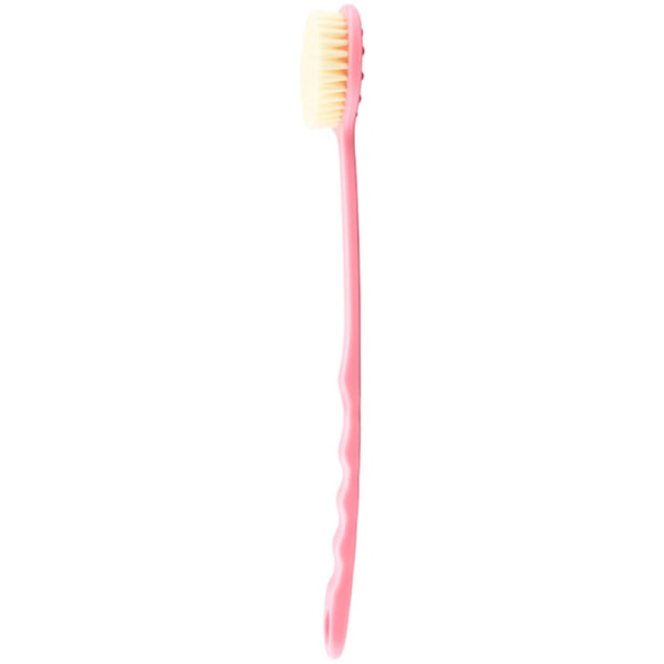 Scrub Artifact, Home Bathroom Long Handle Shower Brush, Back Scrubbing Shower Brush, Soft Brush, Exfoliating Massage Brush - Pink