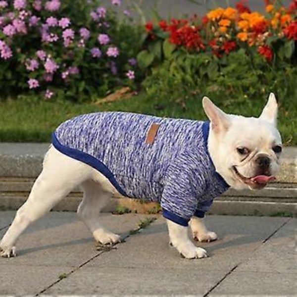 Liten og mellomstor hund slåssende mops hund og katt to-bent genser kjæledyr ull klær forsyninger (Levering fra Anhui) Størrelse Klassisk Ullgenser