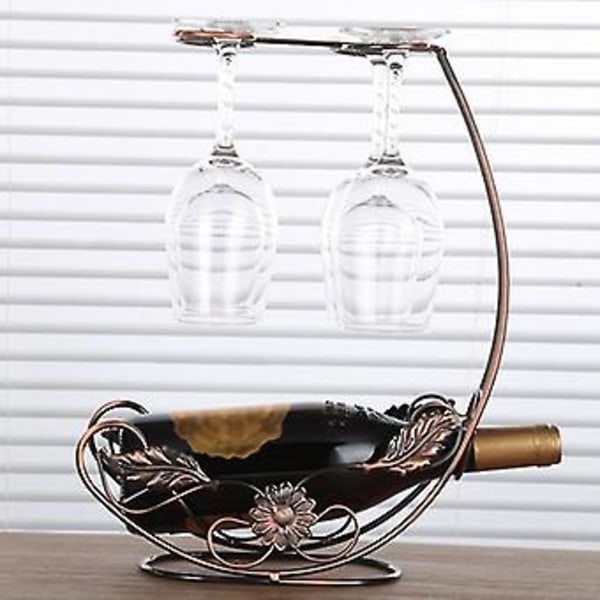 Bordsställ för vinglas H Rymmer 1 Flaska och 4 Glas Ding Bänkskiva Glas
