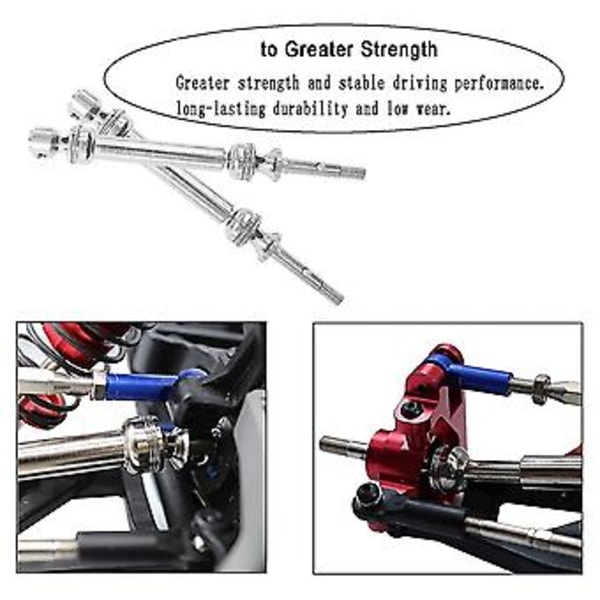 Drivaxel i stål CVD för 1/10 Hoss Vxl 2wd/ Vxl 4x 4 2wd/slash //vxl 2wd/stampede ()