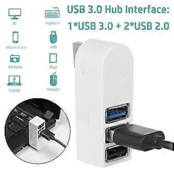 Usb 3 0 Splitter Dator | Usb Hub Splitter 3 Portar | Usb 3 Port Dator - Dockningsstationer