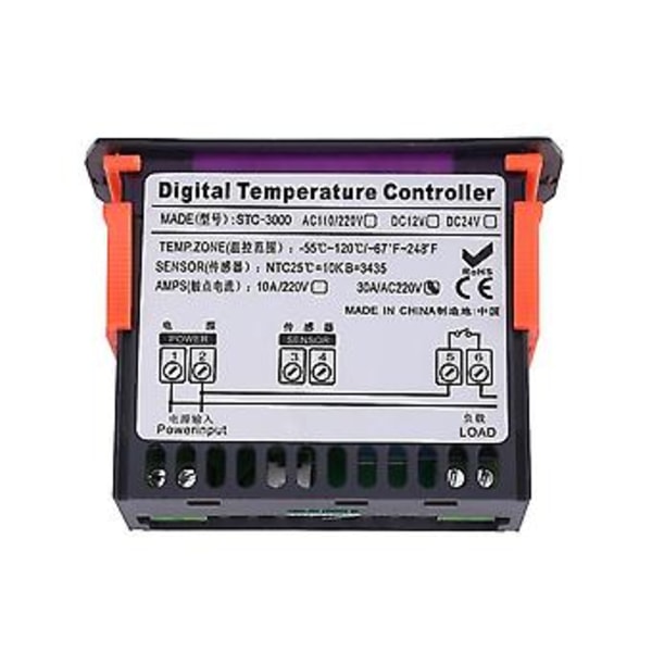 Stc-3000 Digital Temperatur Tat Med Sensor - 30a