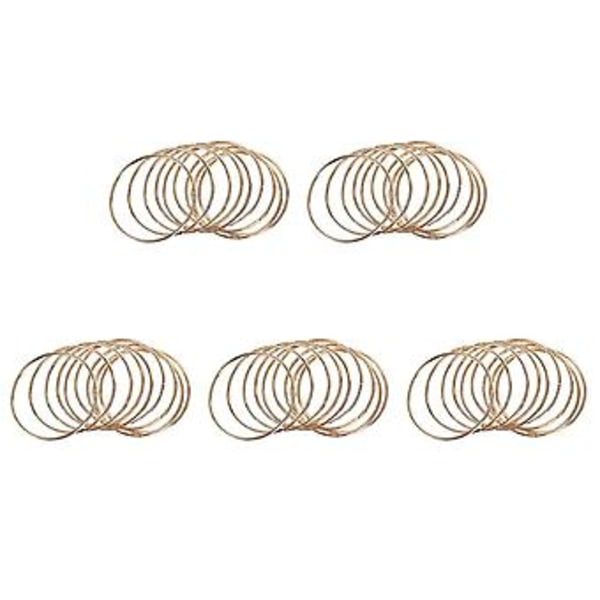 10-pack 3 tum Guld Drömfångarringar Bågar Makraméringar För Hantverk