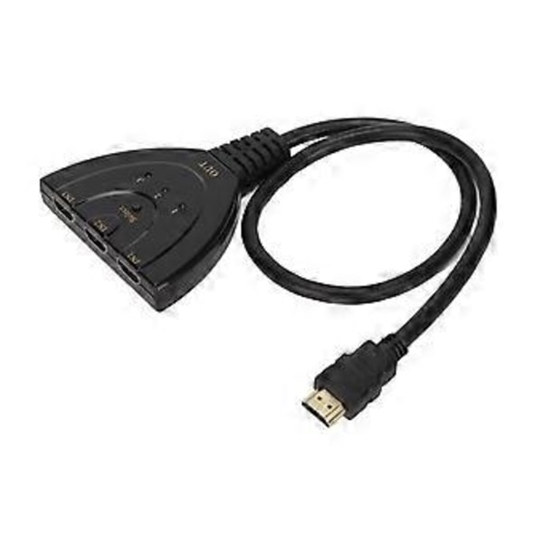 3x1 Switch Splitter Hög Upplösning HD 4K 1080P HD Multimedia Interface Switcher för PS3 Kabelbox