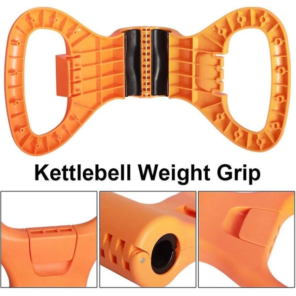 Kettlebell Vikthandtag Kettlebell Justerbar Bärbar Rese-träningsutrustning För Gymväska Tyngdlyftning Body Building Bantning | Clamps On Du