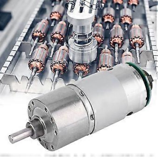 Stor Torsions Gearmotor med Encoder 12/24V Effekt Hastighedsreduktionsmotor (24V 350RPM)