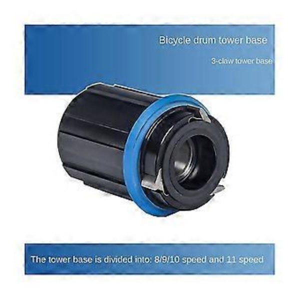 Cykel Bakre Nav 3 Spärrar 15mm Kassett Body Freehub Cykeldelar 11 Växlar Aluminiumlegering Lager Fre