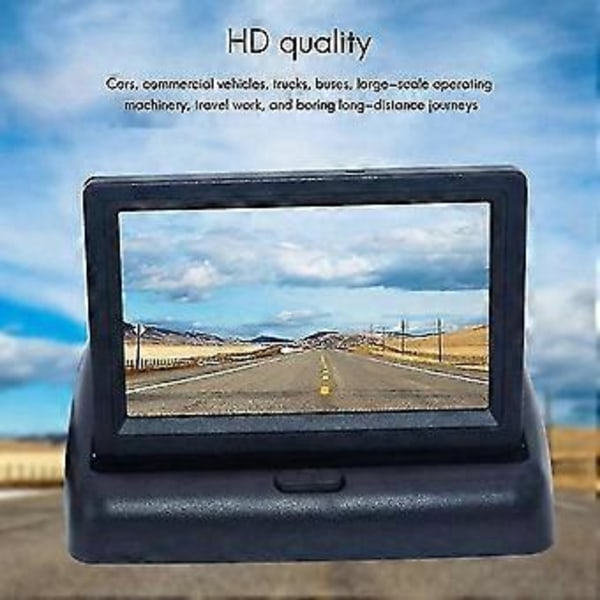 Bil 5 Tum Vikbara Monitorer HD Video Mini Bilparkering TFT LCD Monitor Display Backkamera Backningskit