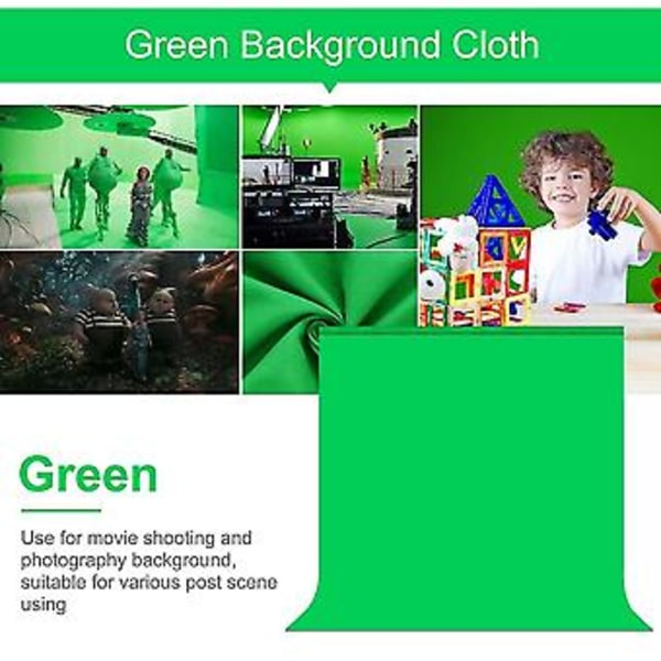 Fotobakgrund Duk Slät Muslin Skärm Chromakey Bakgrundstyg För Fotostudio Vid