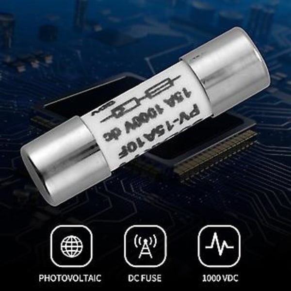 10 stk 1000 V Sikring Solcelle PV - Sikring Sølv - 15a