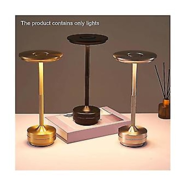 Portabel Rative LED Bordslampa Portabel Ing Sovrum Uppladdningsbar Hotell Bar Matplats A