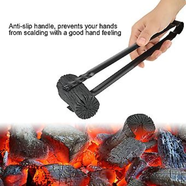 Multifunksjonell Metall BBQ Klype Tang Klemme for Søppel Kull Serveringsverktøy