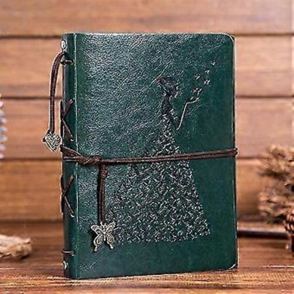 Læder DIY Fotoalbum Scrapbog Håndlavet DIY Vintage Læder Minnebog Scrapbog