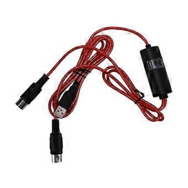 5-pinners Midi Til Usb Inn-ut Kabeladapter Konverter For Windows Ios Laptop Til Musikk Piano Keyboard