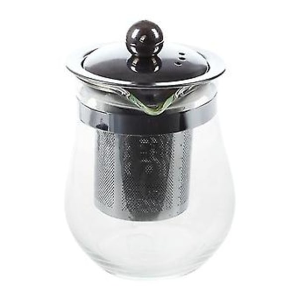 350ml -ant Klar Glas Tekande Mindre Stål Si Blomst Te Potte