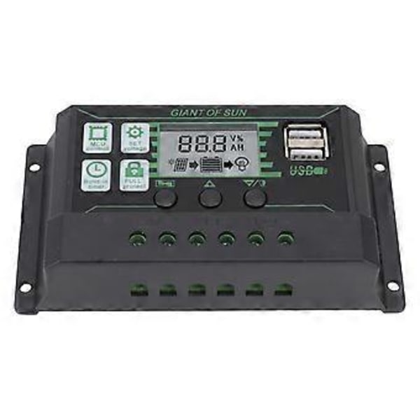 Solar Charge Controller Dobbelt USB Automatisk Identifikation PWM PV Panel Oplader til Industri 5V 100A