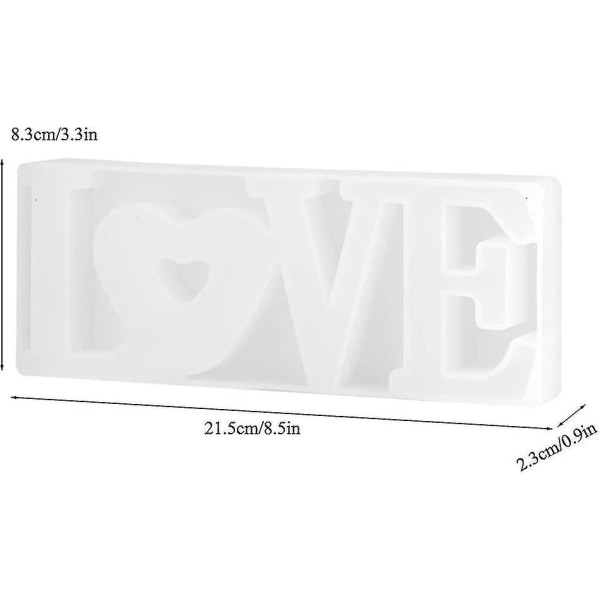 Silicone Baking Mold English Letter Love Ornament