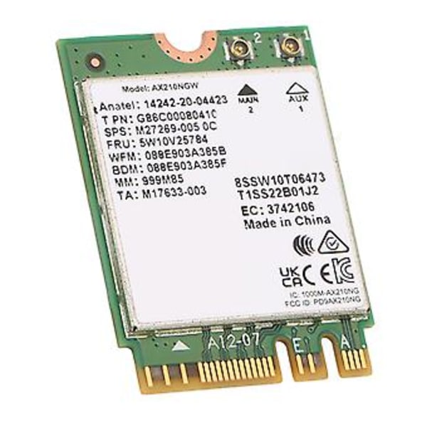 Verkkokortti, NGFF-verkkokortti AX210 NGFF langaton moduuli NGFF-verkkokortti Lyömätön arvo