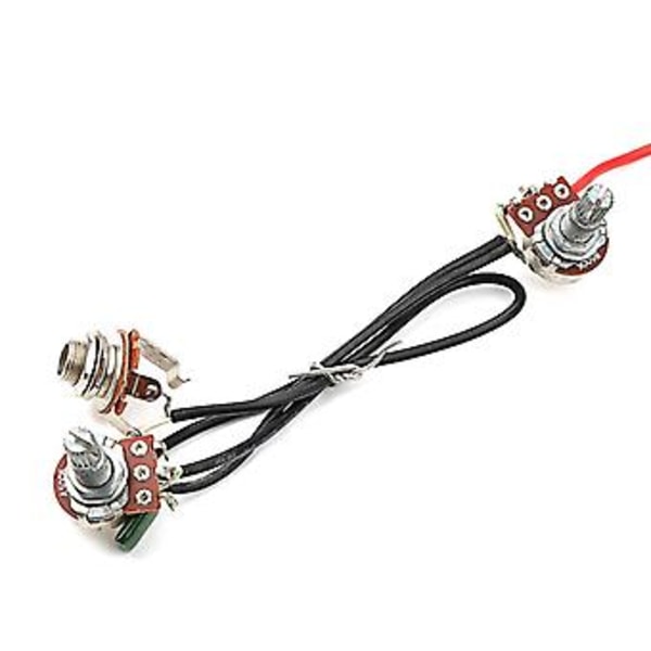Yksikelainen esijohdotettu kitaran mikrofoni Humbucker-mikrofoneilla ja nupeilla