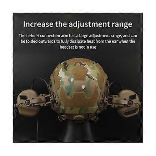 Hodesett Skinnefeste Brakett 360 Rotasjon Hodesett Hjelm Guide Adapter Passer For Ops Core Arc Og Skinne