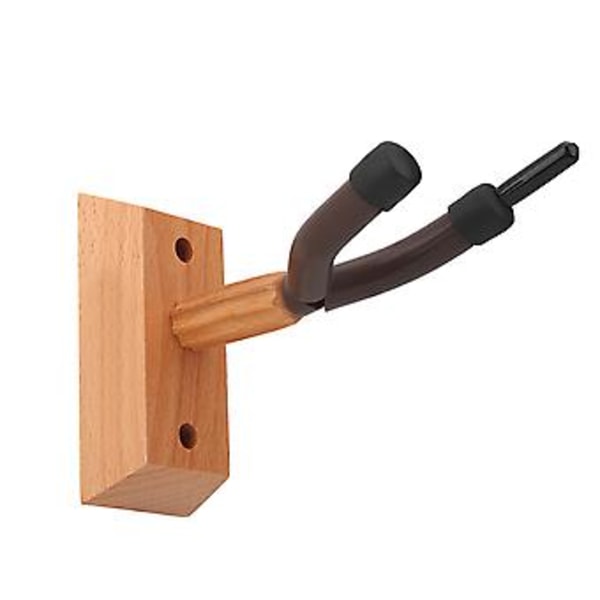 Flanger FH-003 Holdbar Violinophæng med Træbase Krog Vægmontering Holder til Hjemmestudie