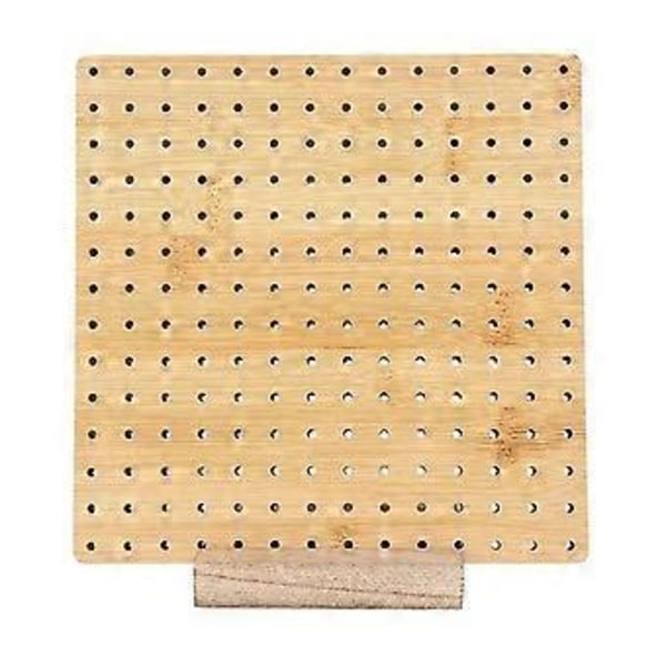 Virkningsbräda i trä med rostfria stålstift för att blocka stickade mormorsrutor, virkningsbräda för hantverk, 20 cm