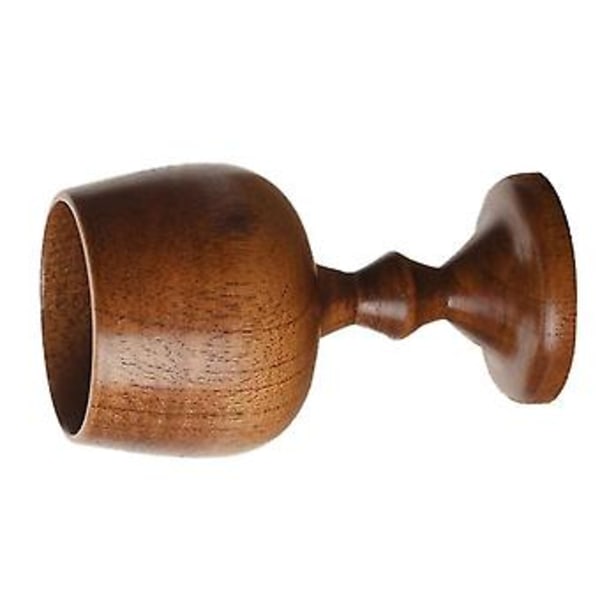 Naturlig Träkopp Bägare Handgjord Kaffe Te Öl Juice Mjölk Mugg Dryck 7,5x13cm