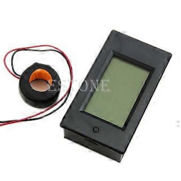 AC 100A LCD Digital Volt Watt Effektmätare Amperemeter Voltmeter 110V 220V Ny