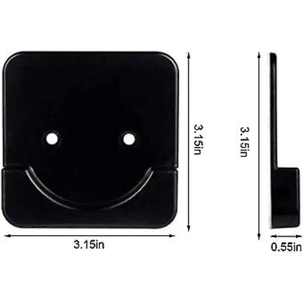 4-pack självhäftande duschdraperistångshållare, halkfri gardinstångsfäste universal 10 cm diameter - gardinstång ingår ej (d-4-)