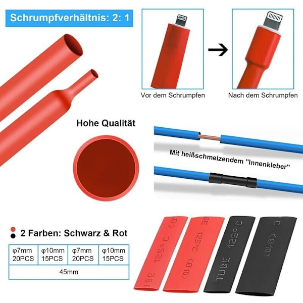 Crimp-liitinsarja 60 sähköistä crimp-rengasliitintä 60 putkimaisella akkuliittimellä 6/10/16/25mm² sähköliittimet SC-liitin autoon