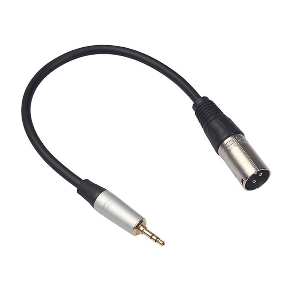 3,5 mm stereo jack-plugg ljudkabel 3,5 mm stereo jack-plugg till 3-stifts XLR-hane mikrofon ljudkabel